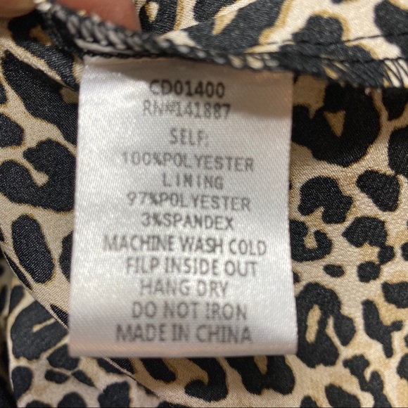 TCEC Spaghetti Strap Leopard Print Mini Dress - Picture 9 of 10